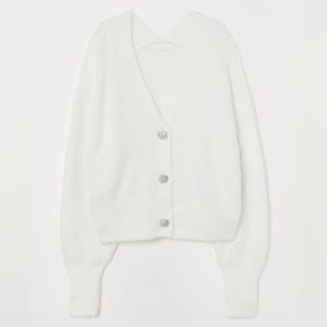 H&M Rhinestone Button Cardigan